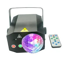 3x3 Вт RGB Led сцена с прожекторами для дискотеки огни DJ мяч Звук Активированный лазерный проектор Эффект лампы свет музыка Рождественская