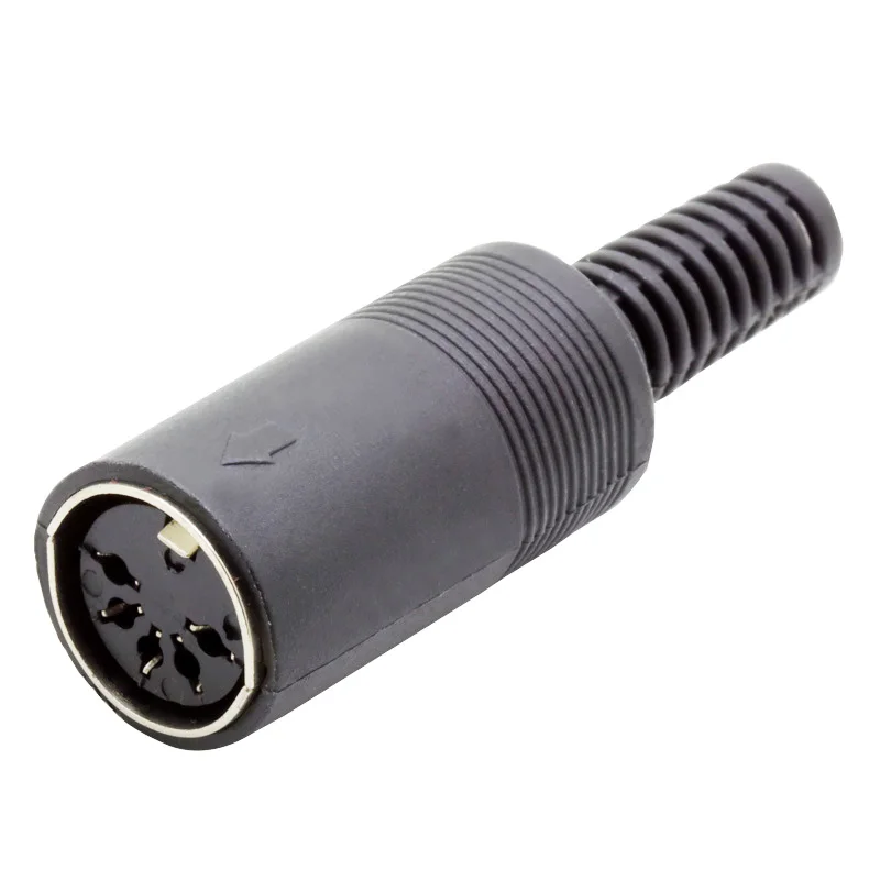 10 шт./лот 5 Pin DIN муфта, штепсель разъем с пластиковой ручкой 5 PIN разъем DIN провода разъем DIN разъем для клавиатуры/Мыши DIY