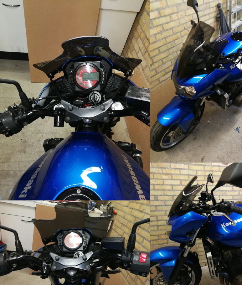Ветровое стекло для мотоцикла Z750 Z750R Z 750 двухпузырьковые ветровые