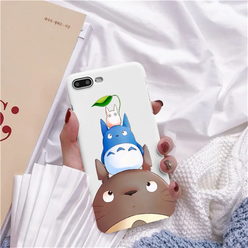 TPU Bonito Тоторо, гибли Аниме Миядзаки Viagem de Chihiro Kaonashi Мягкий ТПУ Caso de Telefone кларо Para iPhone 7 8 Plus 6 5 Max 4 - Цвет: TPU
