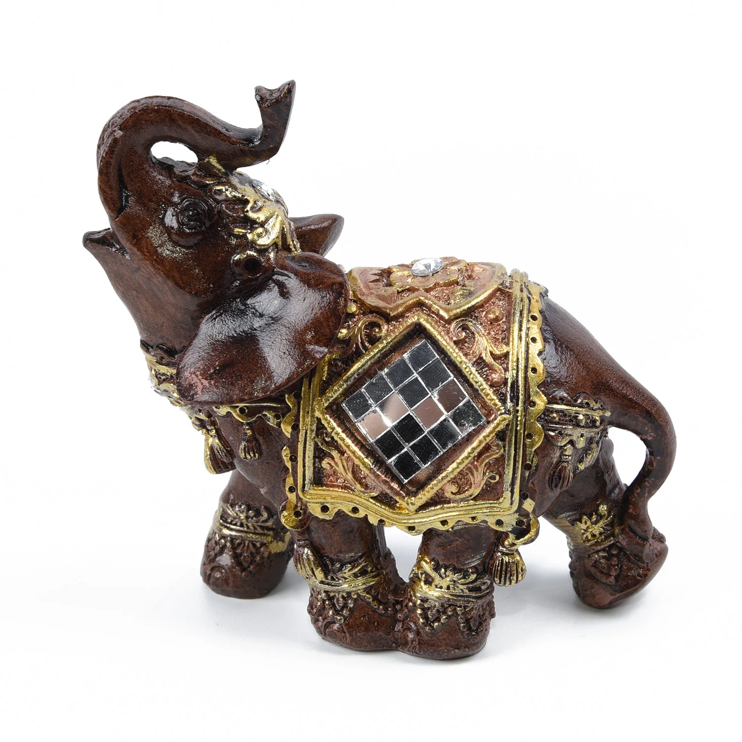 Элегантный слон дисплей счастливый Статуэтка украшения подарок для домашнего