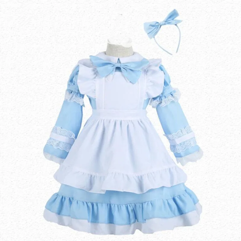 Women-Kids-Girls-Maid-Waitress-Children-Lady-Princess-Cosplay-Costumes-Carnival-Party-Costume-Christmas-Halloween-Navidad (2)