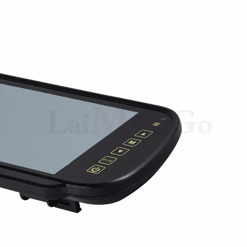 Universal 7 inch TFT LCD Mirror Monitor Widescreen Touch Button for Car Auto Rearview Monitors Backup Reversing vehicle Camera (22)