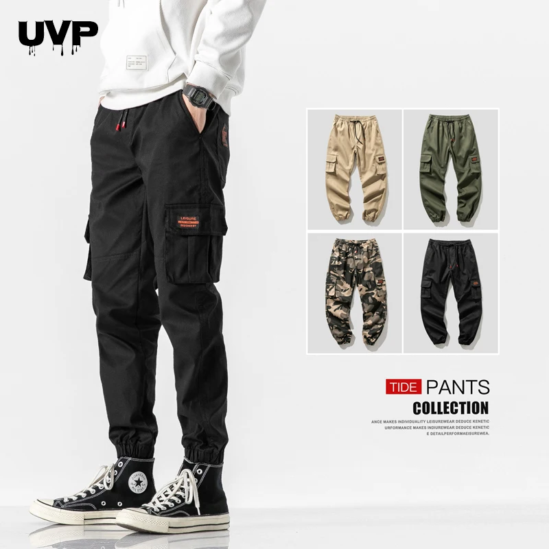 

Hip Hop Cargo Pants Male Streetwear Joggers Multi-Pocket Mens Pants Fashions Men Techwear Casual Male Trousers Sweatpant for Man