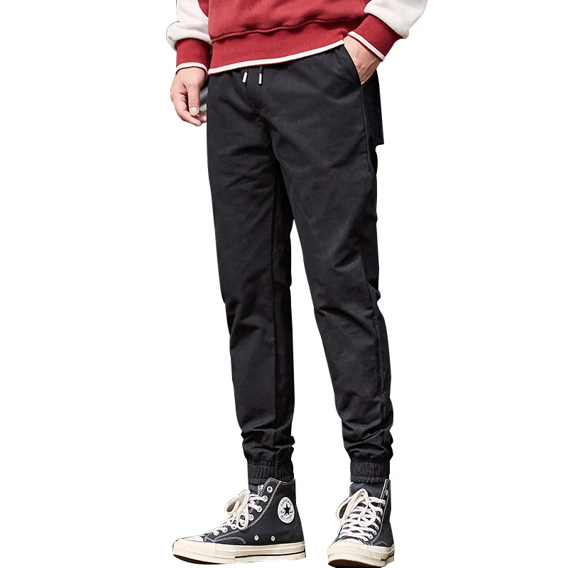 Online Pantalones de alta calidad para hombre, moda Casual, ropa de calle, mono, Hip Hop, pantalón bombacho de estilo harén