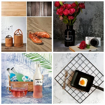 

Desktop Photography Background Paper Double-Sided Stone Cement Texture Backdrop Photo Studio Shooting Accessories for Food Fruit