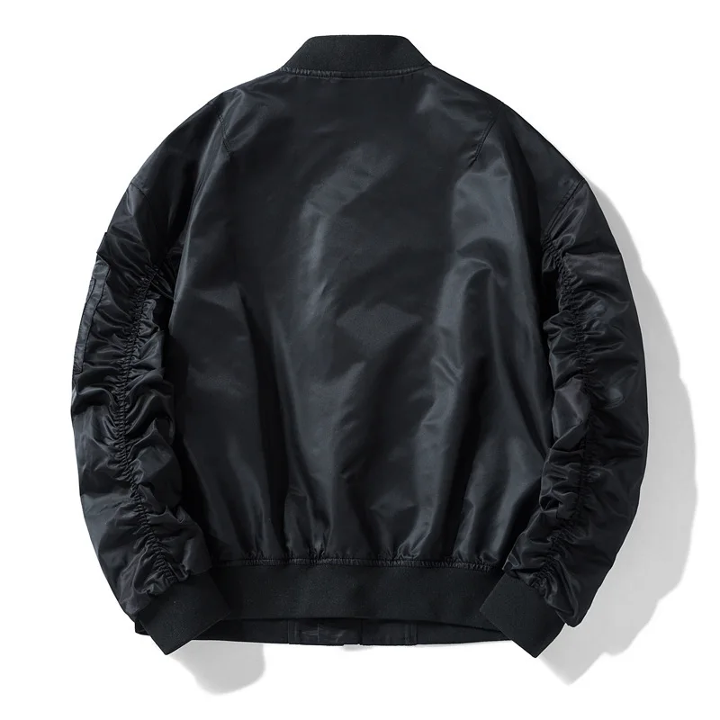 

Xiang Dai Chun Autumn Thin Men Baseball Collar Embroidery Air Force One Flight Coat Large Size Casual Jacket