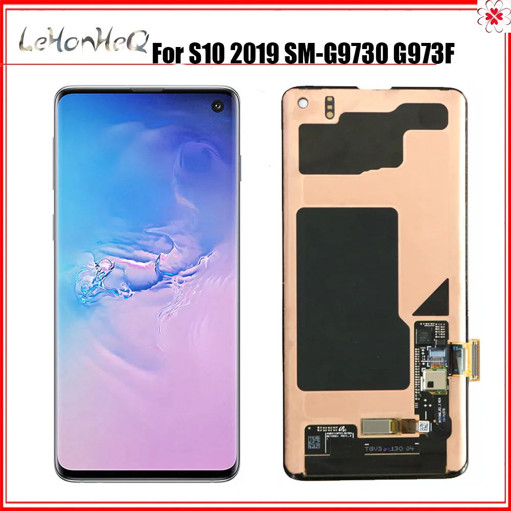 6 1 ''AMOLED ЖК дисплей для SAMSUNG S10 LCD G973 G973F сенсорный экран дигитайзер Galaxy Plus G975