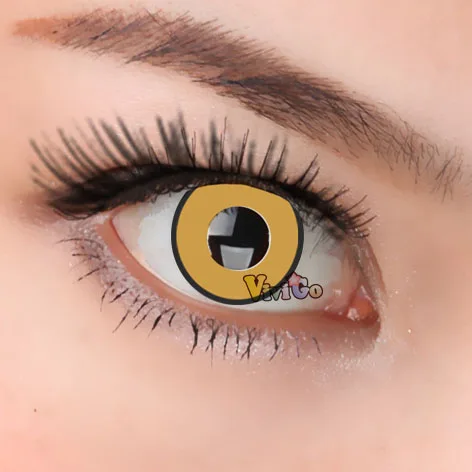 

2pcs/pair Black Circle Cosmetic Contact Lens Cosplay Halloween Holiday Contacts CL281 brown manson