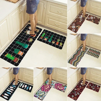 

Long Kitchen Mat Bath Carpet Floor Mat Home Entrance Doormat Modern Kitchen Rug Tapete Absorbent Bedroom Living Room Floor Mats