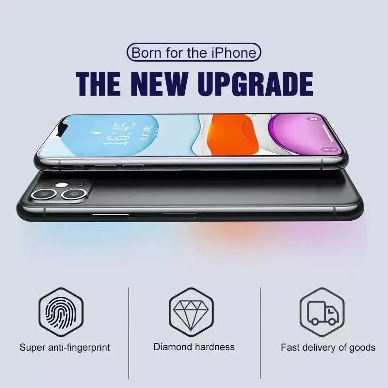 Высокоалюминиевая пленка из закаленного стекла для iPhone 11 Pro Max, взрывозащищенное стекло, Защита экрана для iPhone 11