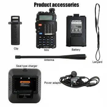 

Baofeng 7W BF-F8HP Walkie Talkie VHF/UHF Dual Band Dual Display Portable CB Ham Radio Station Amateur Police Scanner Radio