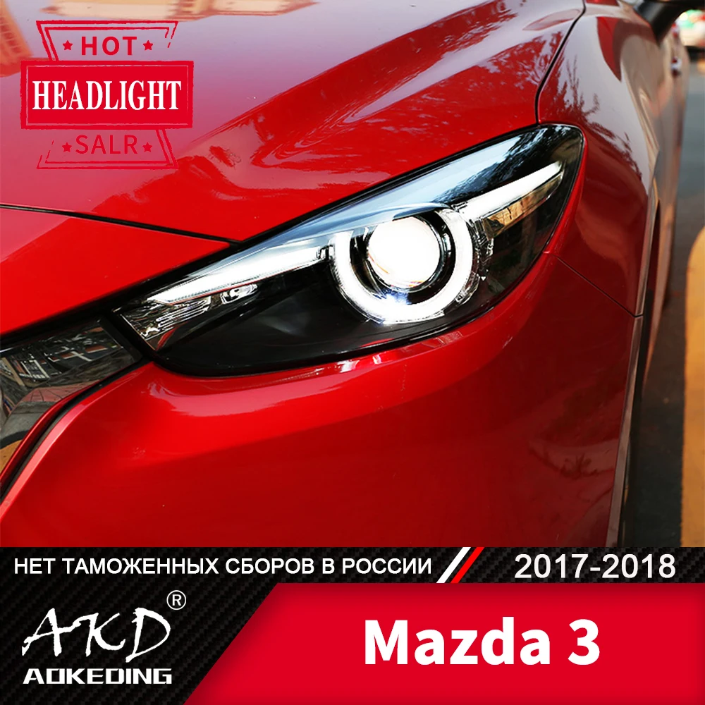 Head Lamp For Mazda 3 20172018 Headlights Fog Lights Day Running Light