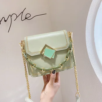 

Bags for Women 2020 Summer PU Leather Crossbody Bags Chain Handbags Women Designer Shoulder Bag Sac A Main Femme Vintage Bag