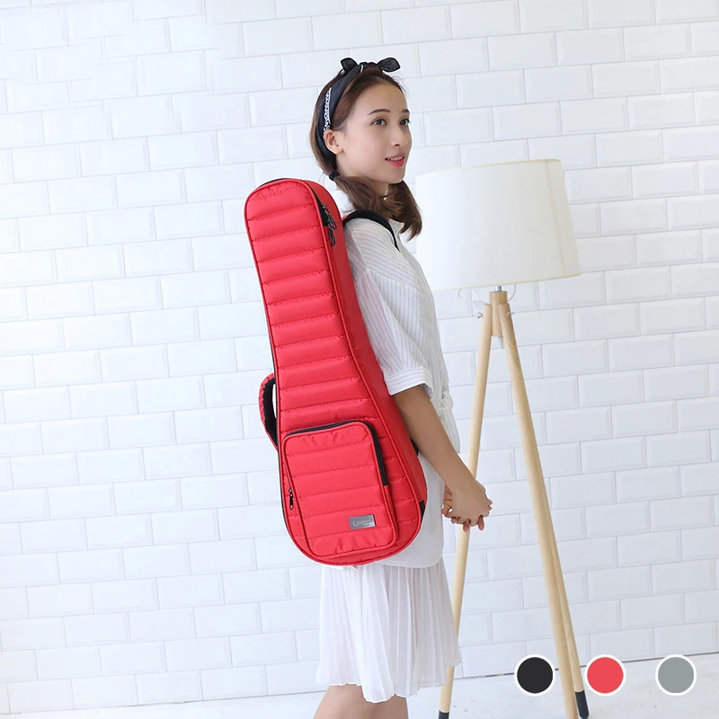 Ukulele Hard Box Case Bag 21 23 24 26 Inches Soprano Concert Tenor Ukelele Guitar Accessories Parts Gig Sponge Waterproof