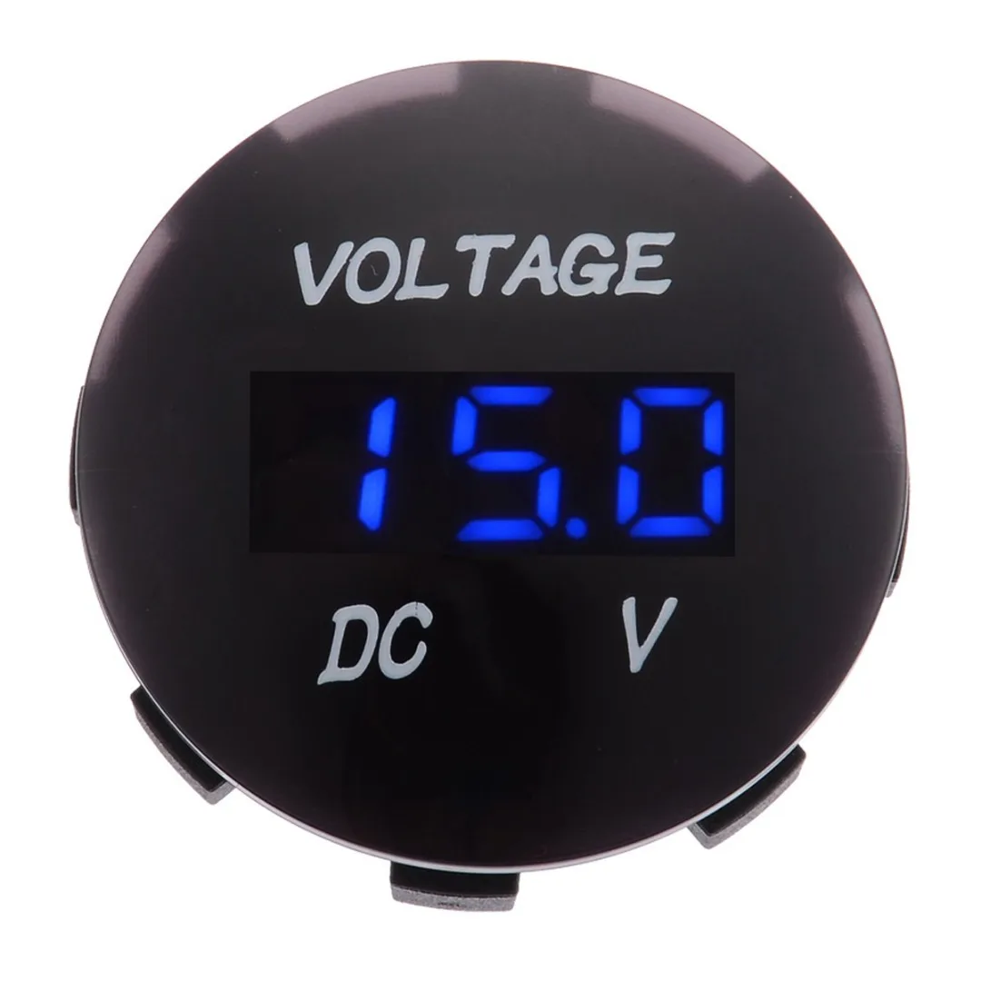 DC12-24V LED Display Digital Panel Voltmeter Electric Voltage Meter Volt Tester for Auto Battery Car Motorcycle Ship Waterproof