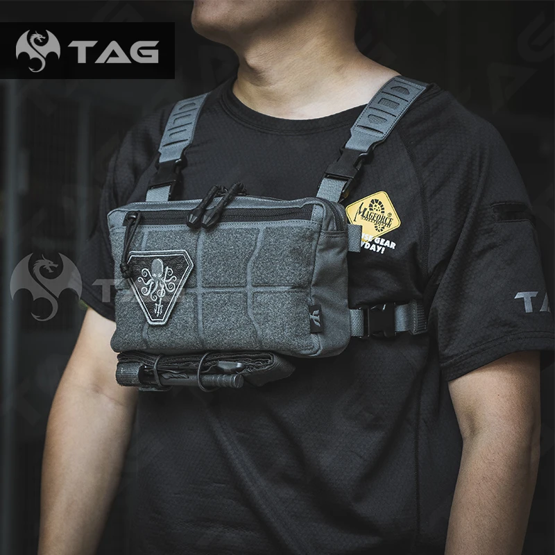 

Новинка, моторизованная нагрудная сумка TAGPSIGEAR MPCS, облегченная модульная тактическая сумка, модель PM12291BK