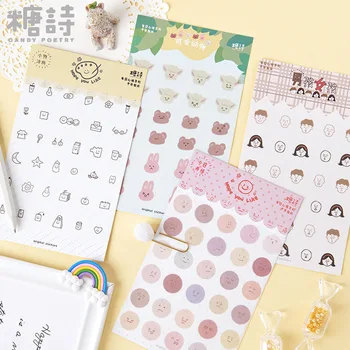 

30set/lot Kawaii Stationery Stickers Daily mood Decorative Mobile Stickers Scrapbooking DIY Japanese Craft Stickers