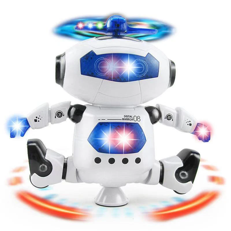 

Kids Music Dancing Space Dazzling Multi-function Children's Toy LED Light Music Electric Dancing Robot Toys For Children Gifts