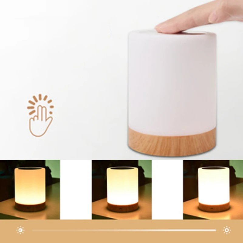 

Table 7-Color Accessories Rechargeable Dimming Night Light Bedside 95*120mm Battery Powered Convenient Durable