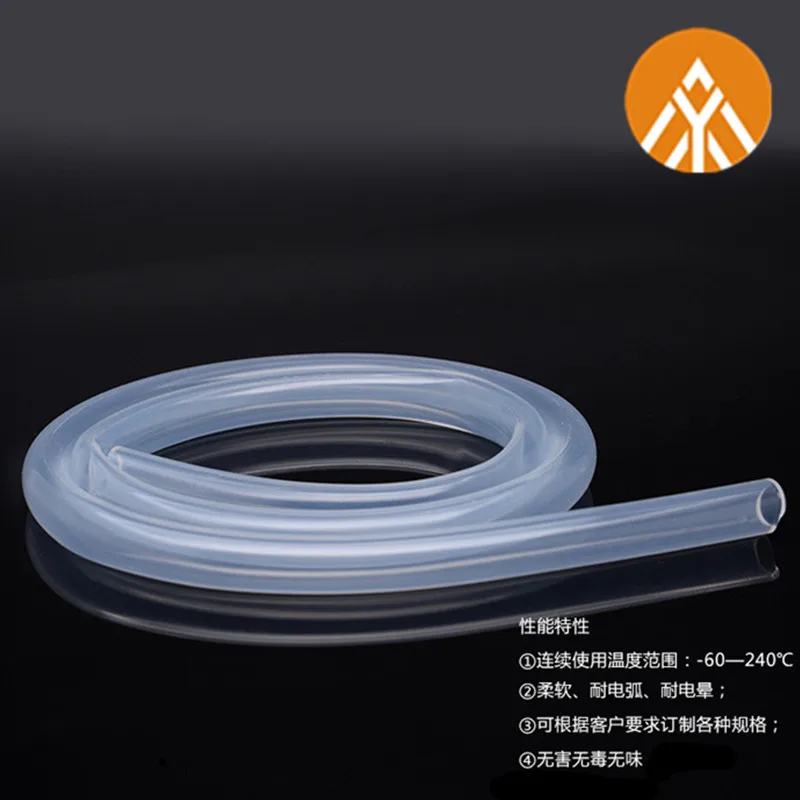 Tubo In Silicone Alimentare 2 Metri - 6x9 Mm, Trasparente, Resistente Al Calore (-40&deg;C A +220&deg;C), Per Acqua E Aria