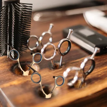 

7pcs Stainless Steel Portable Professional Durable Hair Styling Tools Hair Cut Comb Kit Hairdressing Scissors for Salon Baber Sh