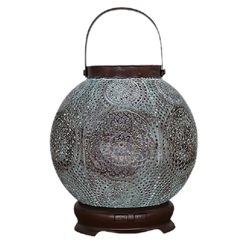 

120Ml Handmade Iron Ultrasonic Air Humidifier Electronic Aromatherapy Essential Oil Diffuser for Home with Colorful Lights Eu Pl