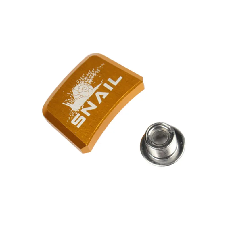 gold Винты для велосипедных звездочек SNAIL MTB, 7075, алюминиевый сплав, одиночные болты для шоссейных горных велосипедов, винты для дисков, для ШАТУНОВ - Цвет: gold
