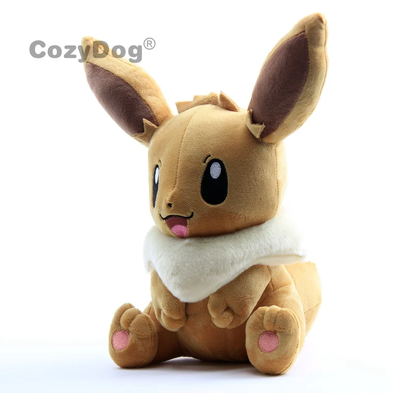 Сидя Eevee плюшевая подушка Eevee плюшевые игрушки мягкие куклы 12 ''30 см милые Редкие Мягкие животные милые