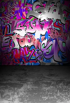 

Graffiti-art photo backgrounds vinyl birthday party Photography Backdrops for Photo studio Backdrops Props fotografia LV-2449