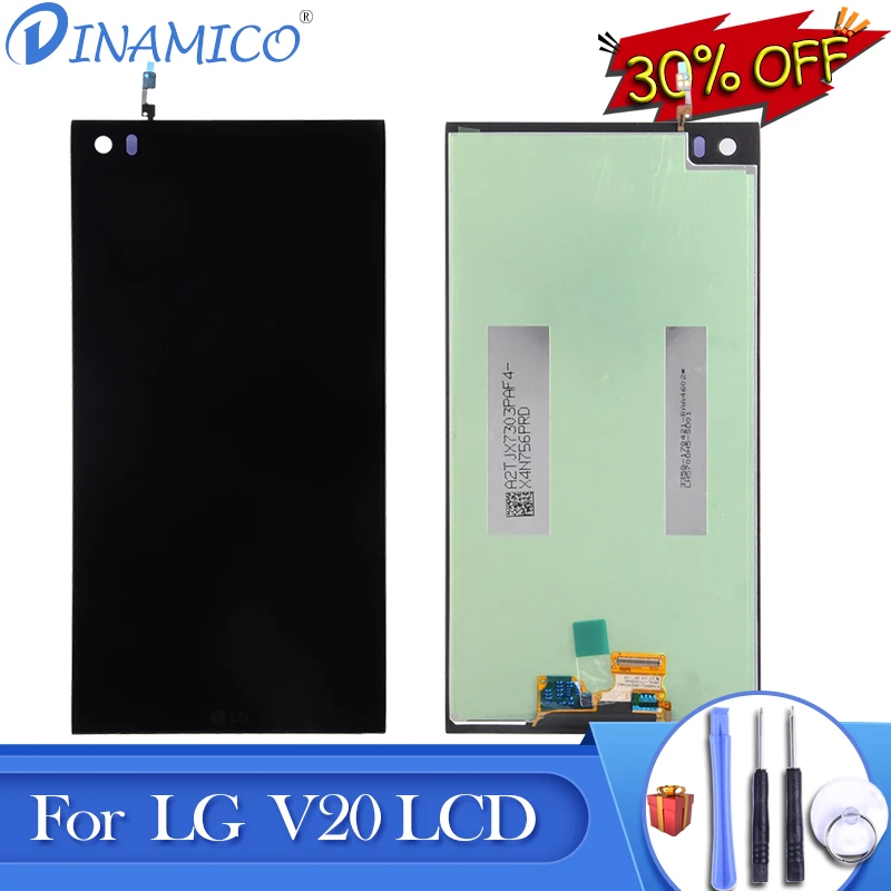 

Dinamico Promotion LS997 LCD For LG V20 LCD With Touch Screen Digitizer Assembly H990N/DS/T H910 H918 US996 VS995 Display+Frame