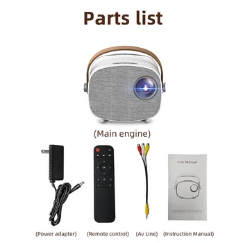 

LED Light Home Theater Desktop Living Room Portable Multimedia Entertainment Mini Projector Family Bedroom HDMI Audio HD 1080P