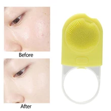 Usb-сменный силиконовый Очищающий Инструмент, Сужающий поры, укрепляющий кожу, водонепроницаемые очищающие щетки для лица