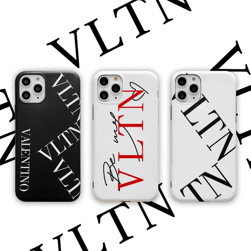 Роскошный брендовый Мягкий силиконовый чехол VLTN из ТПУ для IPhone 11 11Pro max X XS Max XR 7 8 Plus