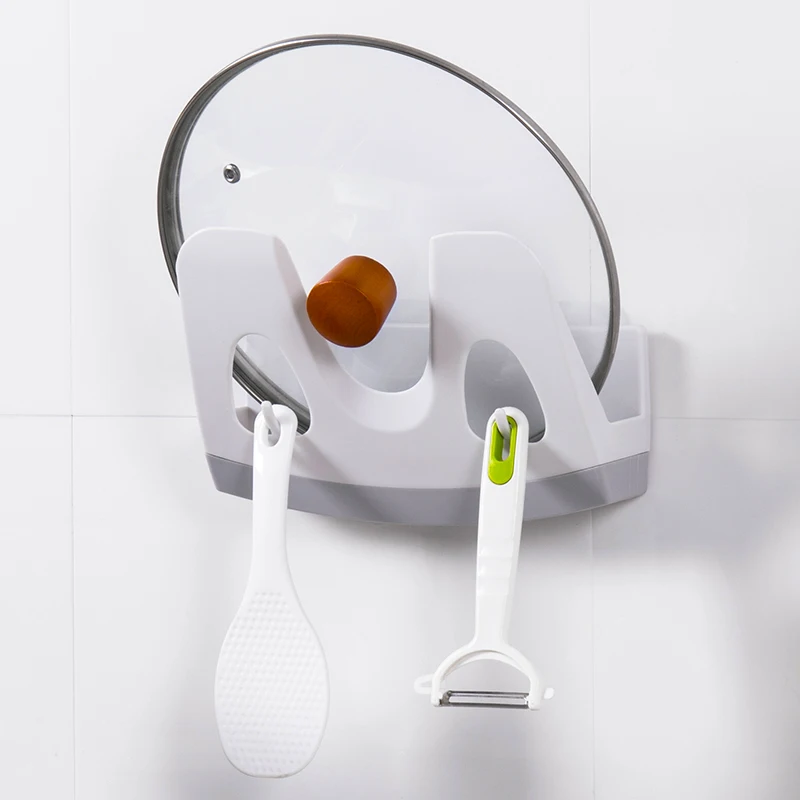 Kitchen Pot Rack Chopping Board Rack Wall Hanging Kitchen Rack White