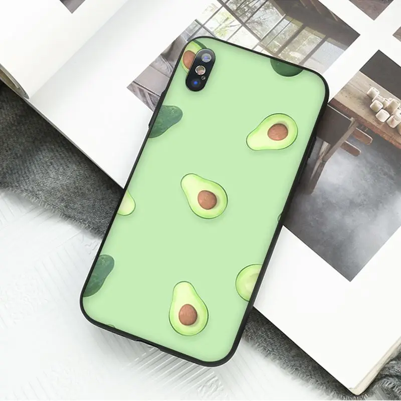 MaiYaCa милый авокадо Еда телефон аксессуары чехол для iPhone 11 Pro XS MAX XS XR 8 7 6 Plus 5 5S SE - Цвет: A8