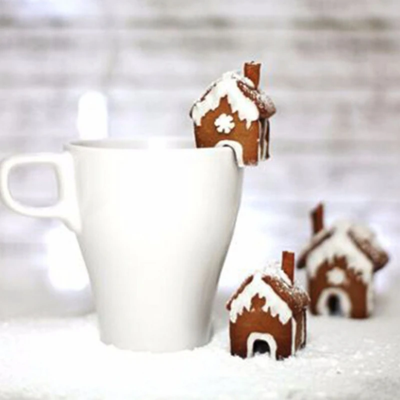 3Pcs Christmas Gingerbread House Biscuit Cutter Set Stainless Steel Cookie Mould 634E