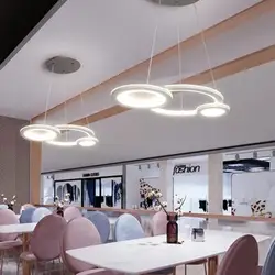 Серый или белый законченный минималистичный современный светодиодный подвесной светильник для гостиной столовой кухни комнаты