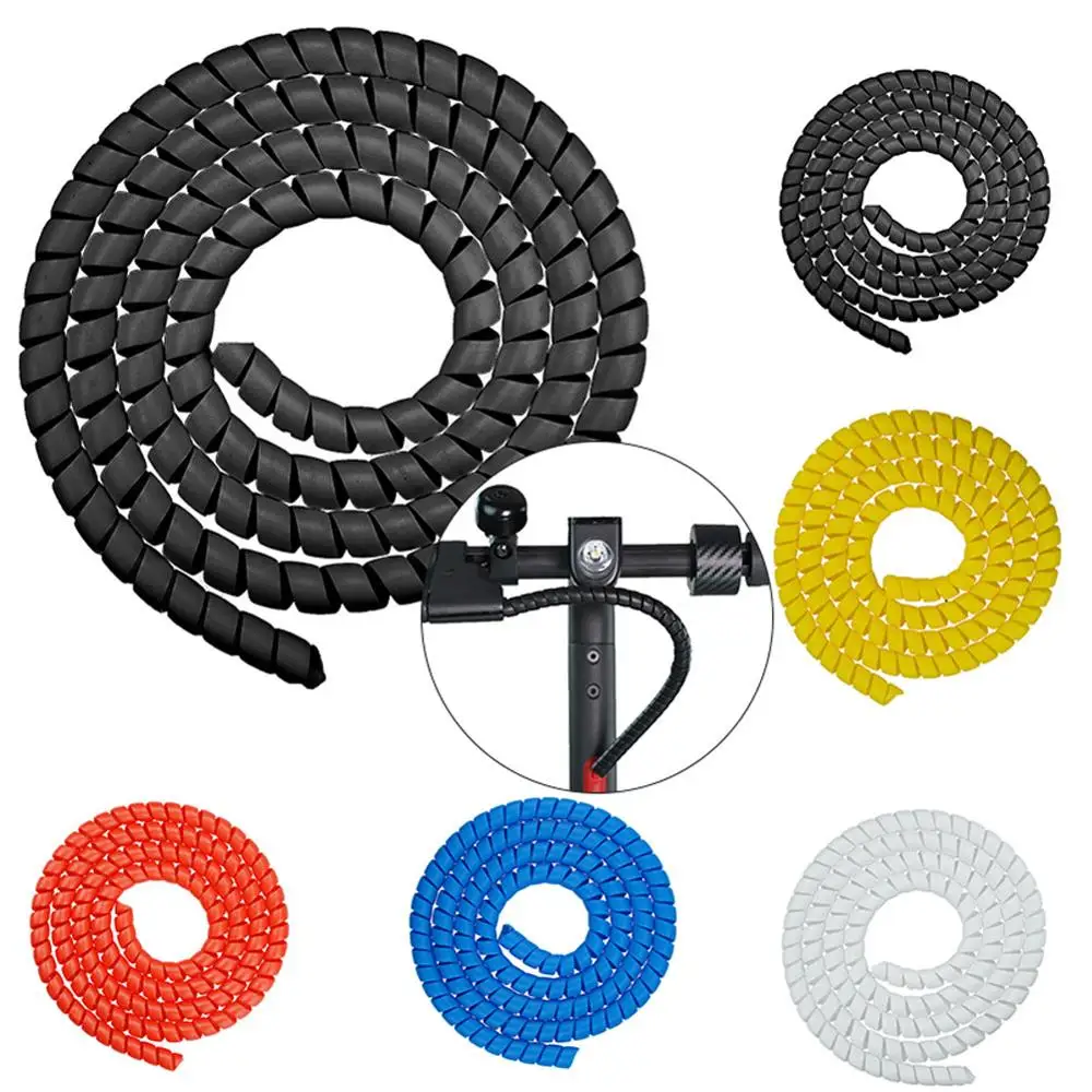 

1M Line Organizer Pipe Protection Spiral Wrap Winding Cable Wire Protector Cover Tube for XIAOMI M365/PRO Electric Scooters