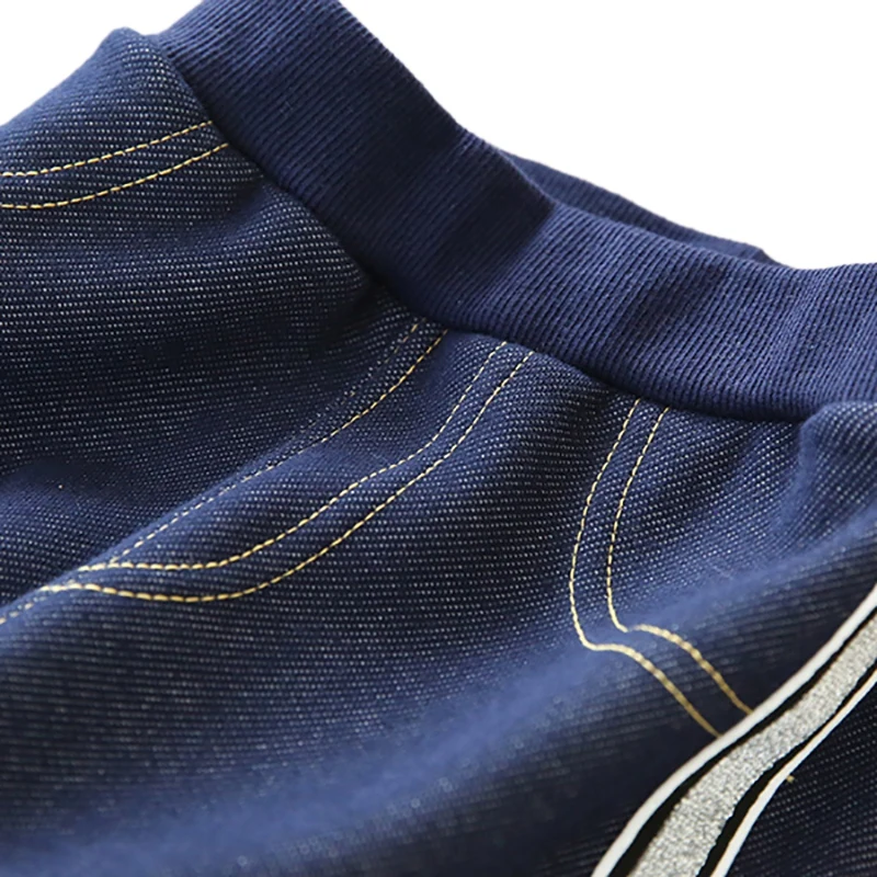 Леггинсы для девочек; Зимние Детские утепленные штаны; новые длинные брюки для детей; узкие брюки-карандаш для малышей