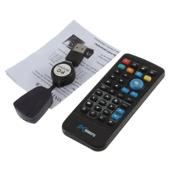 

IR Wireless Controller PC Computer Remote Control USB Media Center Fly Mouse & USB Receiver for Windows 7 XP VISTA Hot 433 Mhz