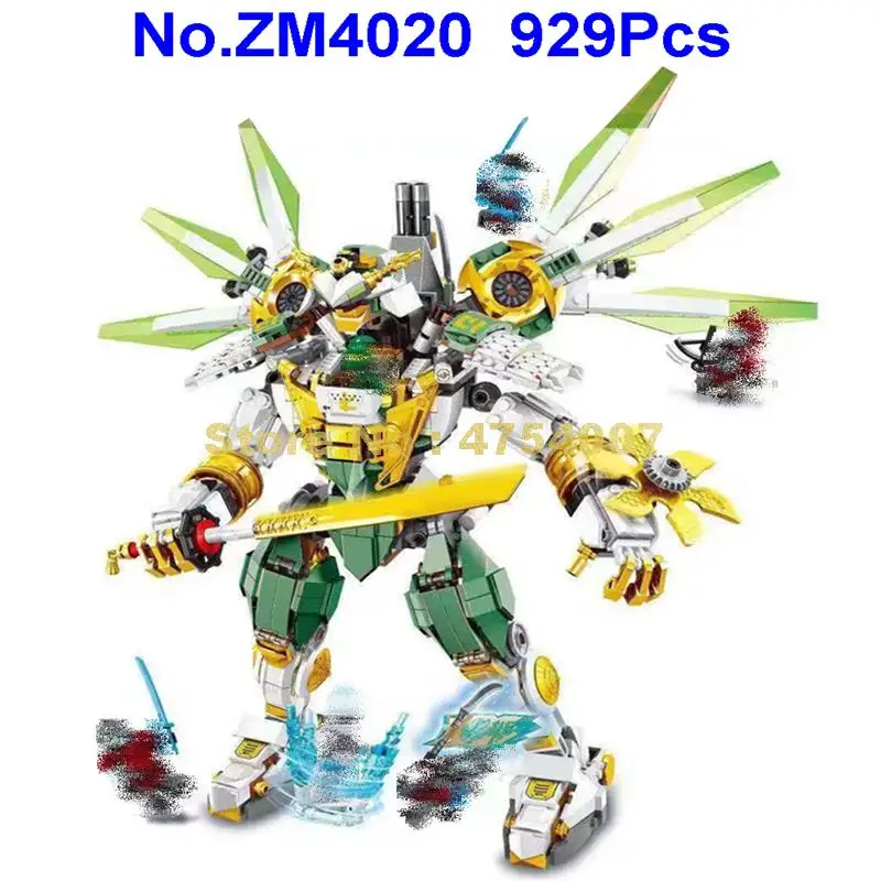 Zm4020 929 шт ниндзя Ллойд Титан мех строительный блок 70676 игрушка