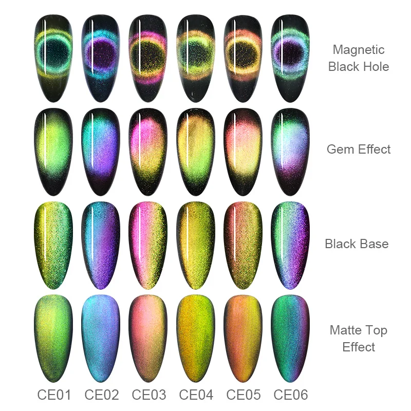 BORN PRETTY 5ml 9D Magnetic Cat Eye Nail Gel Polish Soak Off UV LED Nails Varnish Galaxy Star Magnet Nail Art Manicure Lacquer