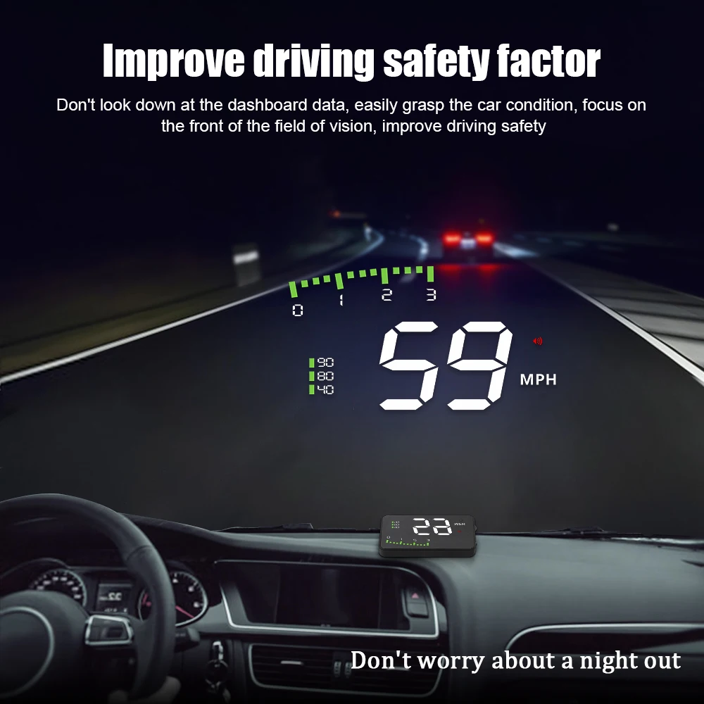 A900 автомобильный HUD OBD RPM измеритель головного дисплея автомобильные аксессуары