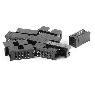 

10 Pcs 2x5 Pin 2.54mm Pitch Dual Row PCB IDC Pin Headers
