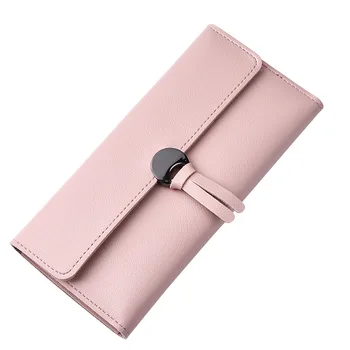 

New small fresh purse female long section fashion tri-fold multi-card position large-capacity envelope wallet small wallet