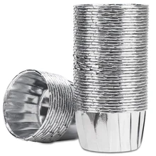 50 шт алюминиевой фольги, чашки для кексов, Одноразовые Формы для кексов, формы для выпечки, Алюминиевые Формы для кексов, держатели для кексов, маленькие держатели для пудинга Cu