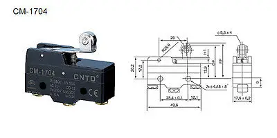 

5Pcs MICRO SWITCH TM-1704 CM-1704 CNTD