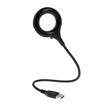 

Ring LED Light USB Table Desk Lamp 5V Bright Bulb Flexible Gooseneck Adjustable Angle Reading Camping Powerbank Laptop Desktop