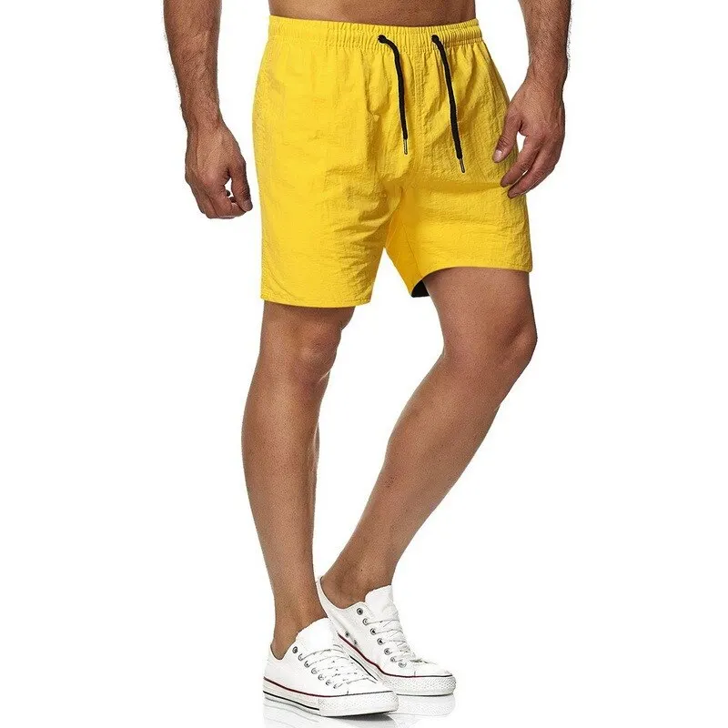 Puimentiua 2021 Summer Hot Shorts Men's Solid Color Linen Shorts Men's Summer Loose Breathable Casual Shorts Beach Shorts cheap cargo pants